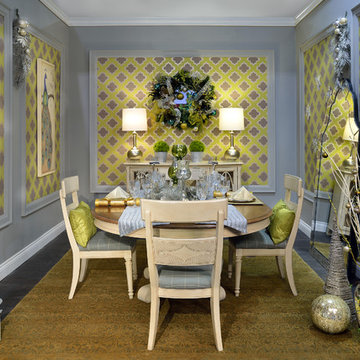 Christmas dining room by Evelyn Eshun Interior Design
