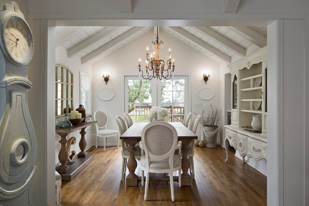 Farmhouse Dining Room by Masterwork Builders
