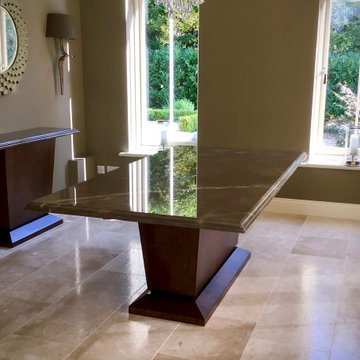 Classic Contemporary Alcoves, Dining Table and Console
