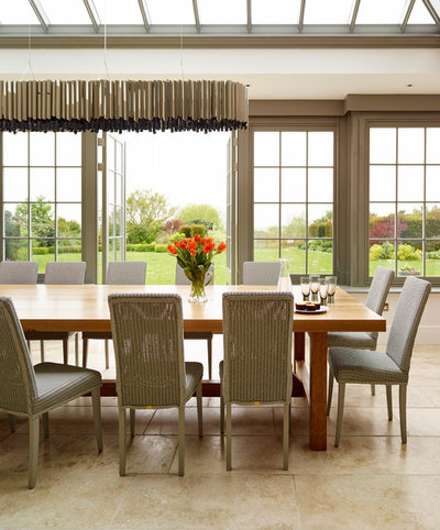 Transitional Dining Room by Humphrey Munson