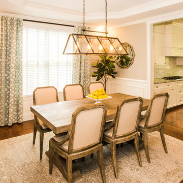 Classically Beautiful Dining room with Modern Flair