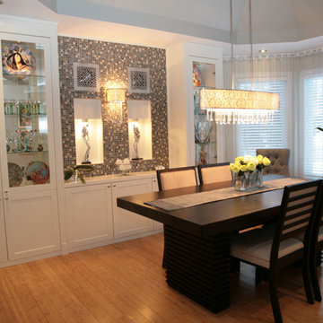 Classy Traditional Dining Room With a flair of “Bling”