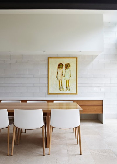 Contemporary Dining Room by Brickworks Building Products