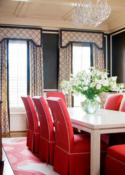 American Traditional Dining Room by Tobi Fairley Interior Design