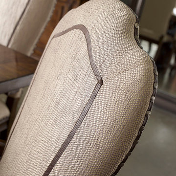 Closeup Upholstered Dining Chair