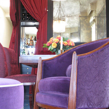 Club chairs and Ottoman.