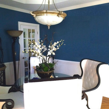 Coastal Blue Dining Room - Kala Ambrose Intuitive Interior Decor