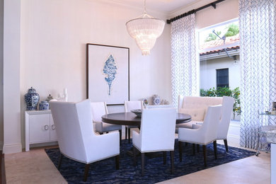 Photo of a classic dining room in Miami.