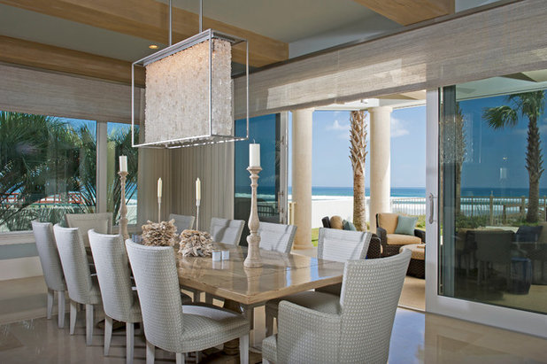 Beach Style Dining Room by Charles Clayton Construction Inc