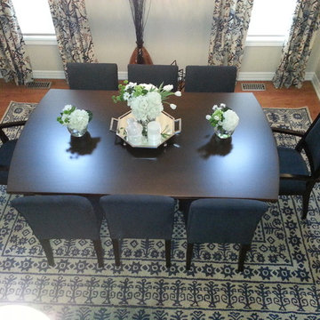 Cobalt Blue Dining Room