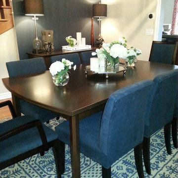 Cobalt Blue Dining Room