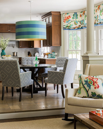 Eclectic Dining Room by Hudson Interior Design