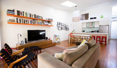 My Houzz: Modest Row House Gets a Bright, Cheery Redesign