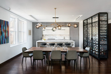 Photo of a contemporary dining room in New York.