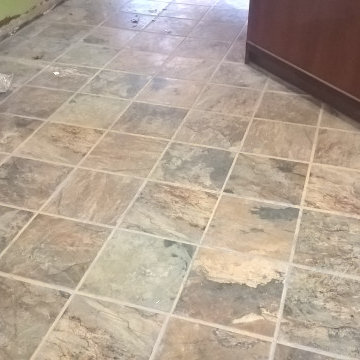 Commercial tile floor