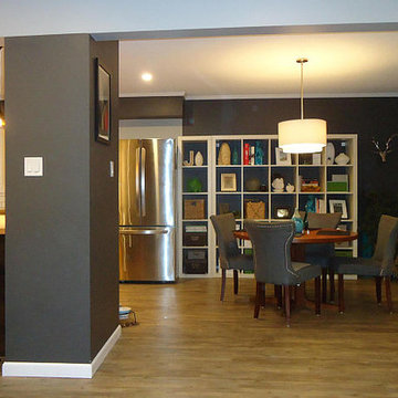 Comox Contemporary Redesign of 2 Kitchens and 2 Bathrooms. Upstairs/Downstairs