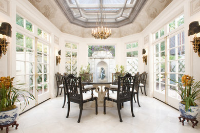 Inspiration for a transitional dining room remodel in San Francisco