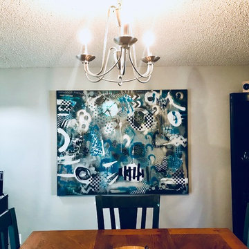 Contemporary Dining Room Abstract Art Painting