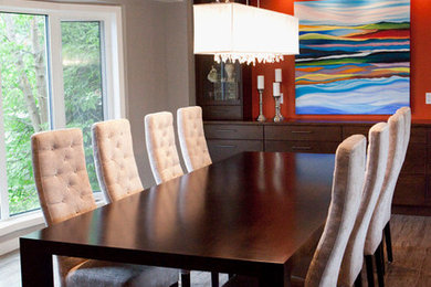 Example of a trendy dining room design in Other
