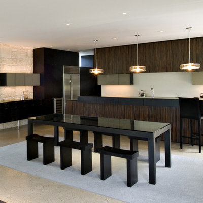 Example of a trendy great room design in Austin