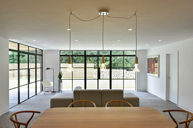 Photo of a large contemporary dining room in Gloucestershire.