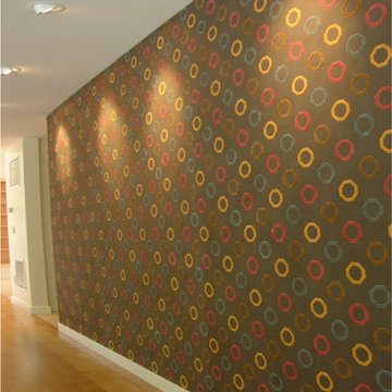 Contemporary interiors wall upholstery