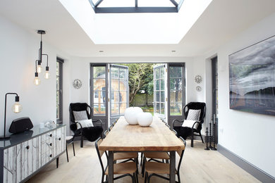 Contemporary dining room in London.