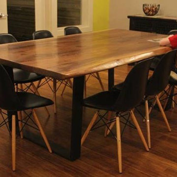 Contemporary Rust Dining Table