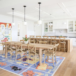 Farmhouse Dining Room by Brandon Architects, Inc.