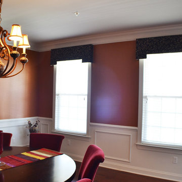 Cornices in Dining Room
