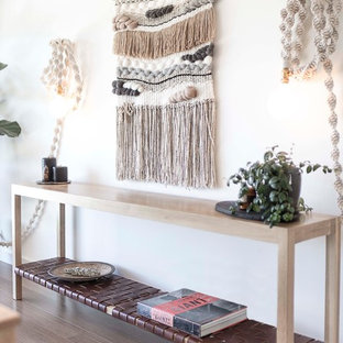 Large danish enclosed dining room photo in San Francisco with white walls and no fireplace