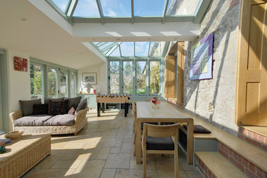 Photo of a farmhouse dining room in Cornwall.