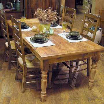 Country Willow Barn Wood Extension Farm Table. Many Sizes.