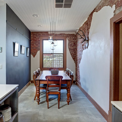 Great room - contemporary great room idea in Adelaide with multicolored walls
