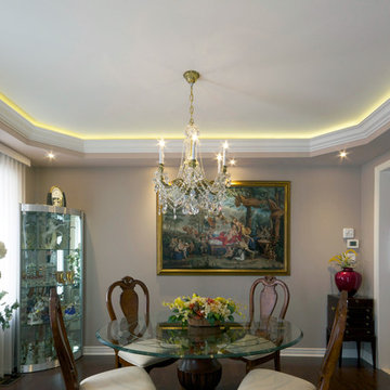 Coved LED Lighting with Stretched Ceiling