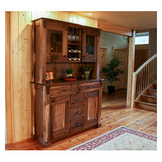 Craftsman Style China Hutch Rustic Dining Room Seattle by