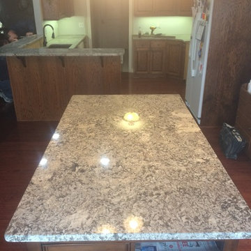 Crema Typhoon Granite w/ matching table top