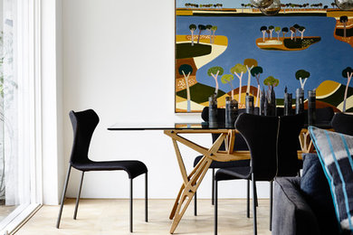 Trendy dining room photo in Melbourne