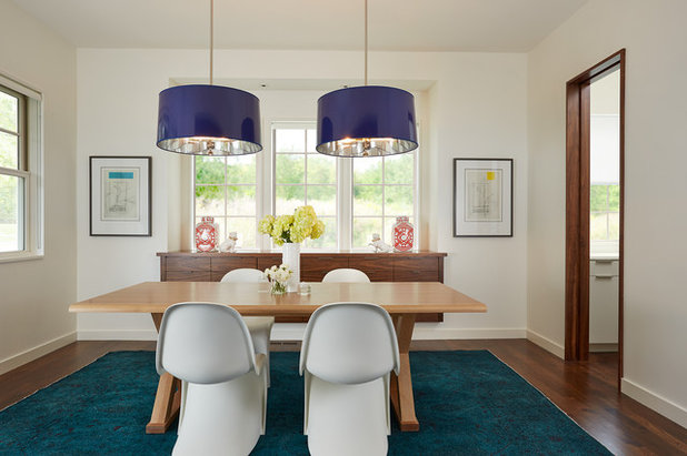 Contemporary Dining Room by Charlie & Co. Design, Ltd
