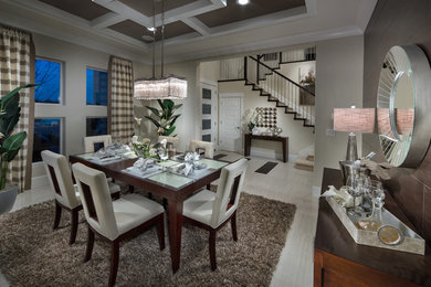 Inspiration for a modern dining room remodel in Sacramento