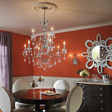Crystal with Chrome Chandelier