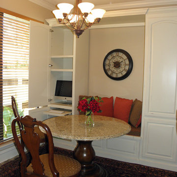 Custom Banquette for Seating, Home Office and Pantry Storage