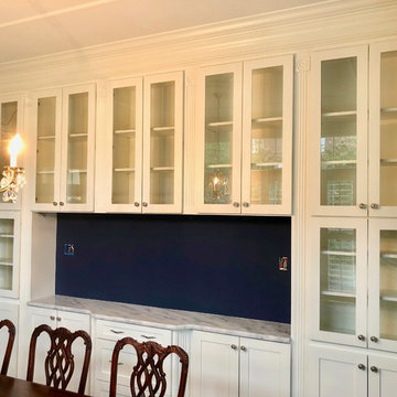 Custom Built-ins with Glass Doors