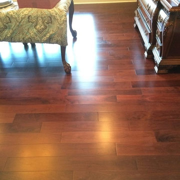 Custom flooring before and after