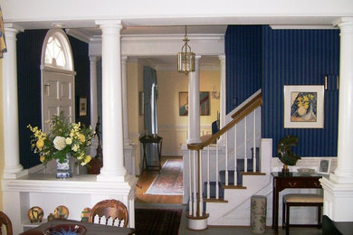 This is an example of a traditional dining room in Raleigh.