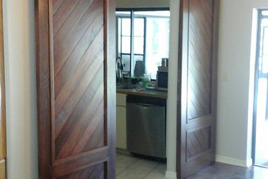 Custom Mahogany Barn Doors
