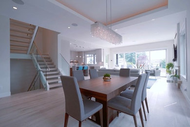 Design ideas for a contemporary dining room in Vancouver.