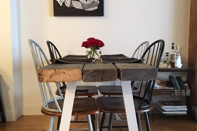 Inspiration for a large rustic dining room in New York.