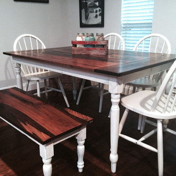 Cypress Farmhouse Table with Crackle Base