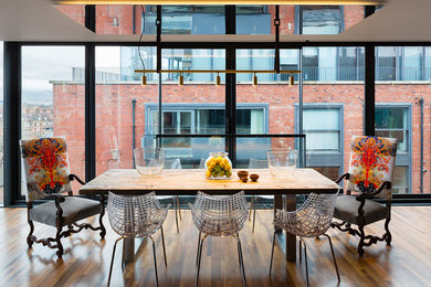 Dining room - contemporary dining room idea in London